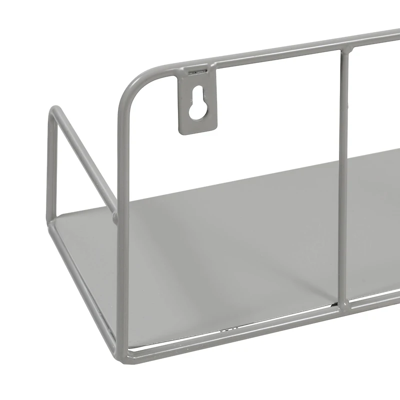 Honey Can Do Small Metal Floating Wall Shelf