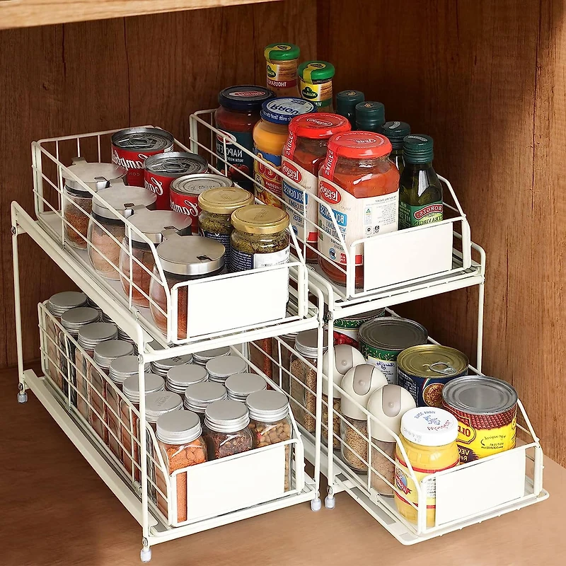 NEX™ 2-Tier Under Sink Cabinet Organizer with Sliding Basket Drawer