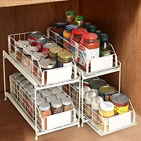 NEX™ 2-Tier Under Sink Cabinet Organizer with Sliding Basket Drawer