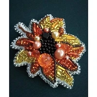 Crystal Art Beadwork Kit For Creating Broоch Sunflower