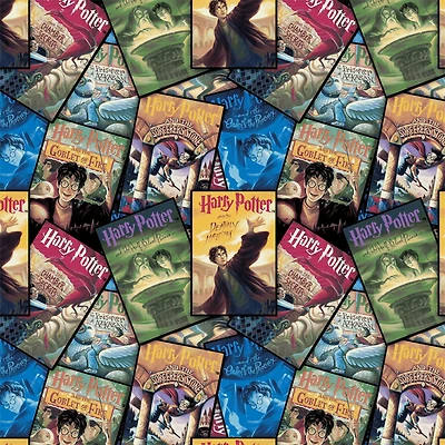 Harry Potter™ Book Cover Stack Cotton Fabric