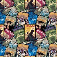 Harry Potter™ Book Cover Stack Cotton Fabric