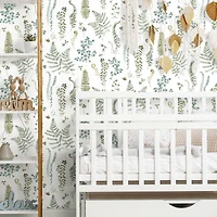RoomMates White Fern Study Peel & Stick Wallpaper