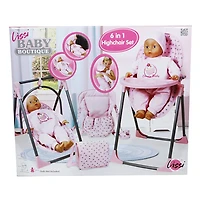 Lissi Baby Doll 6-in-1 Convertible Highchair Play Set
