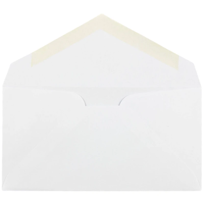 JAM Paper 3.875" x 7.5" White Monarch Commercial Envelopes