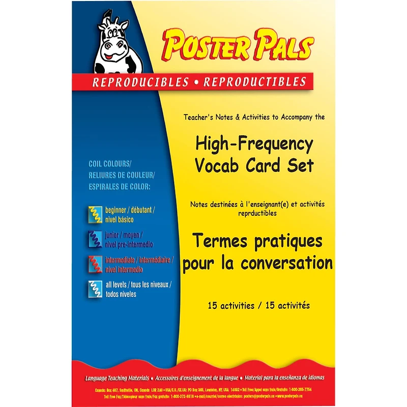 Poster Pals® French High-Frequency Vocabulary Card Set