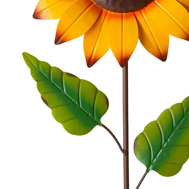Glitzhome® 42" Fall Sunflower Metal Yard Stake