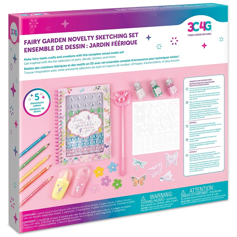 Make It Real™ 3C4G® Fairy Garden Novelty Sketching Set