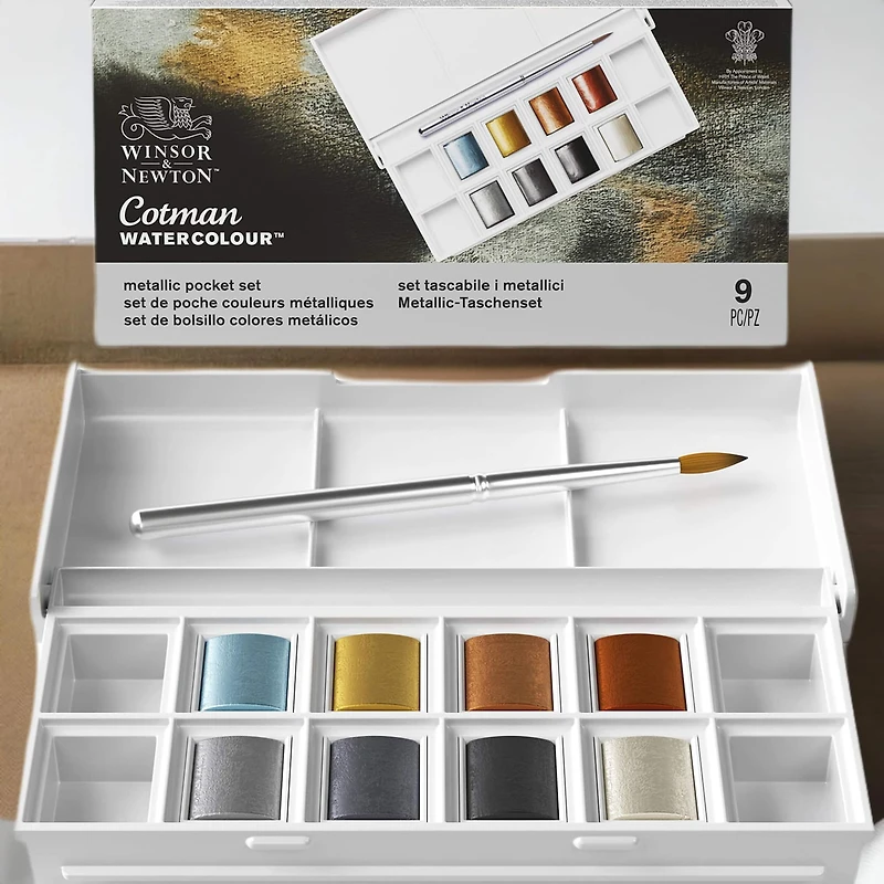 Winsor & Newton™ Cotman Watercolour™ Metallic Pocket Set