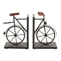 9" Contemporary Bicycle Iron Bookend Set