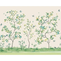 Origin Murals Chinoiserie Floral Tree Wall Mural