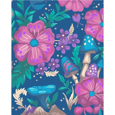 16" x 20" Pink Jungle Floral Paint-by-Number Kit by Artist's Loft®
