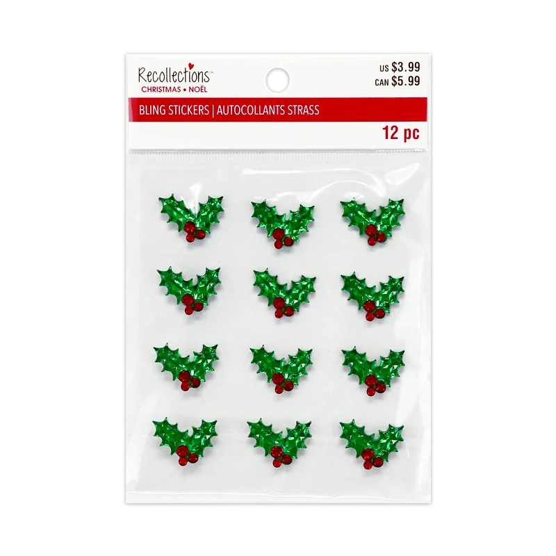 Holly Bling Stickers by Recollections™