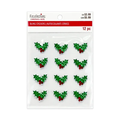 Holly Bling Stickers by Recollections™