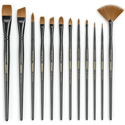 Arteza® Acrylic & Oil 12 Piece Brush Set