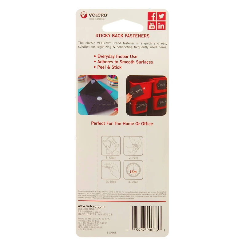 VELCRO® Brand Sticky Back Squares