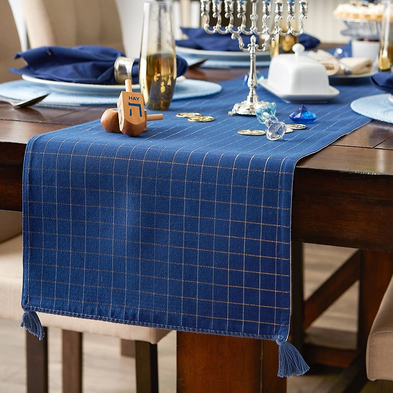 DII® 108" Hanukkah Menorah Reversible Table Runner