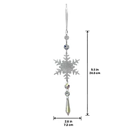 9.25" Dangling Snowflake Acrylic Ornament by Ashland®