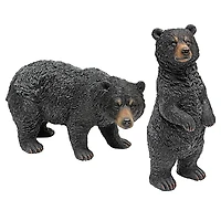 Design Toscano Walking & Standing Black Bear Statue Set