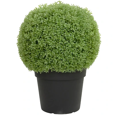 22" Unlit Artificial Boxwood Ball Topiary in Round Pot