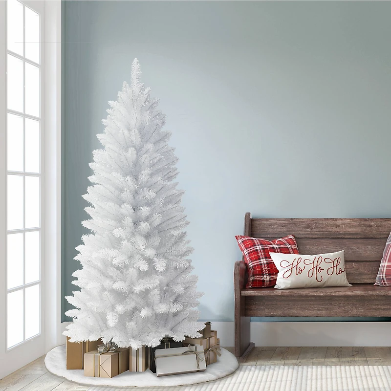 6ft. Unlit White Carson Artificial Pine Tree