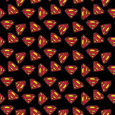 DC Comics Superman Logo Precut Cotton Fabric
