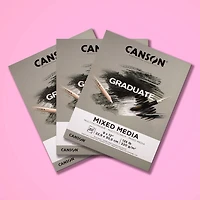 Canson® Graduate Foldover Gray Toned Mixed Media Pad, 9" x 12"