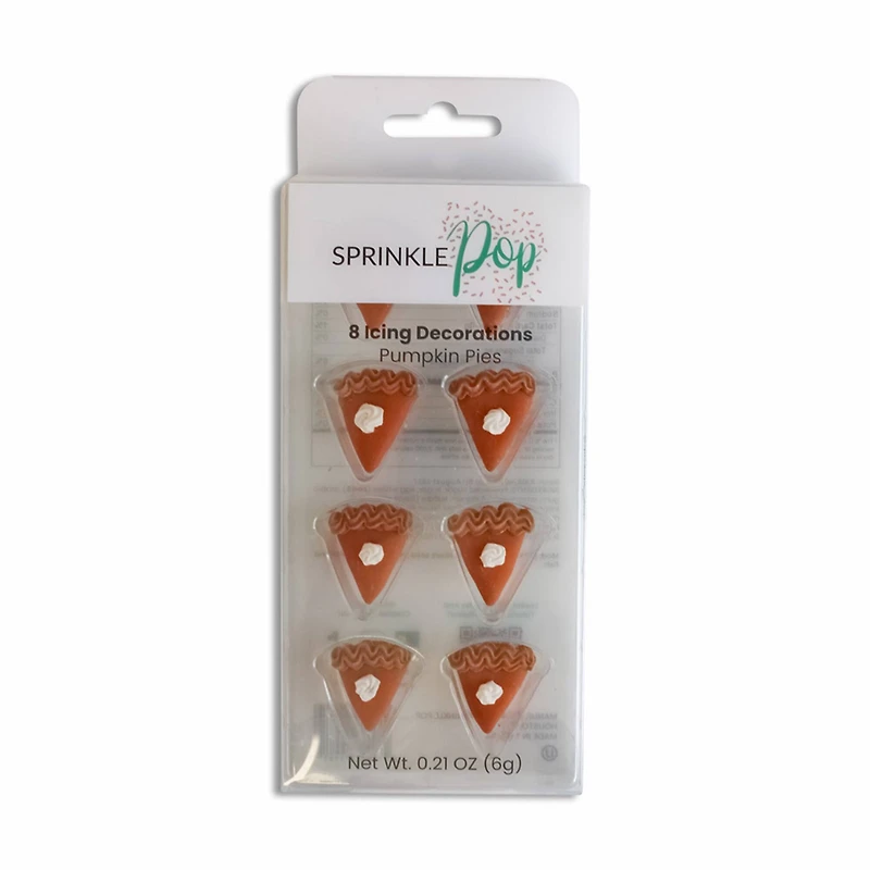 Sprinkle Pop Pumpkin Pies Icing Decorations