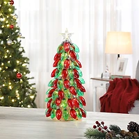 Mr. Christmas 18" Red & Green Retro C9 Bulb Tree 