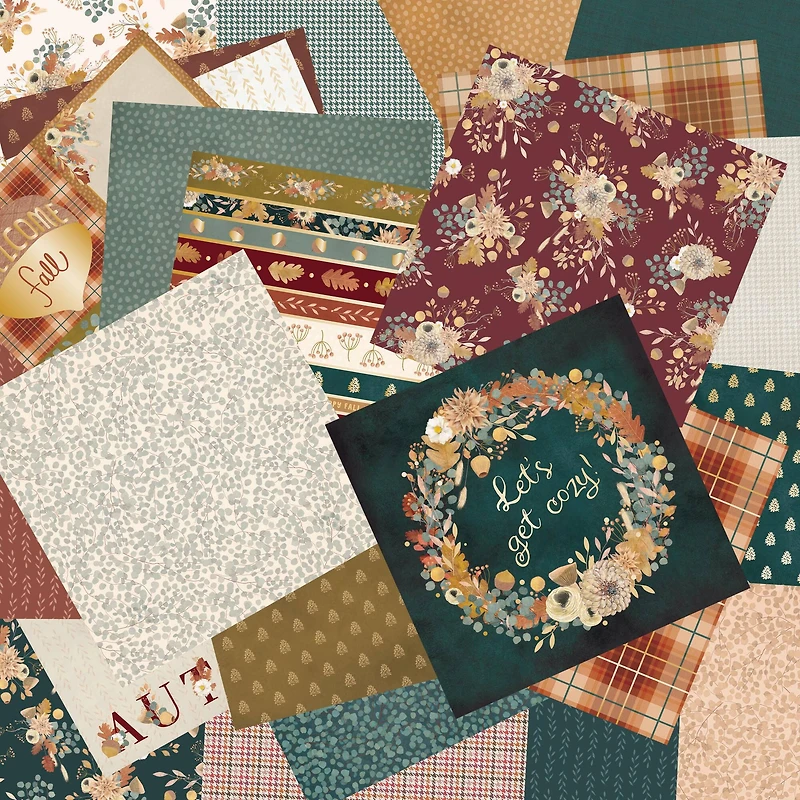 Craft Smith 12" x 12" Warm Tapestry Paper Pad