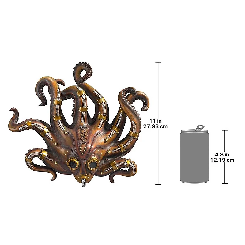 Design Toscano 11" Steampunk Octopod Wall Sculpture