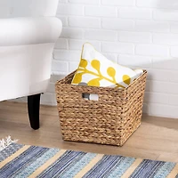 Honey Can Do Large Square Natural Hyacinth Basket