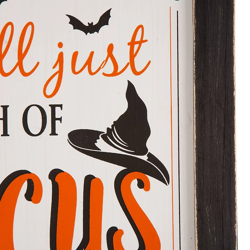 Glitzhome® Halloween Wooden Standing Easel Sign Décor