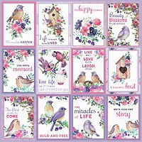 Little Birdie Birds & Berries Cardstock Pack, 12" x 12"