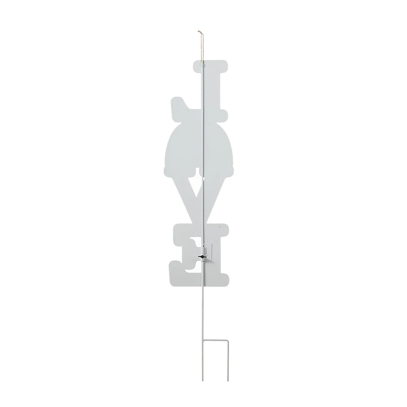 Glitzhome® 36" Valentine's Metal Rainbow "LOVE" Yard Stake