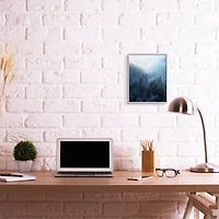 Stupell Industries Daylight over Pine Forest Mountain with Fog Framed Wall Art