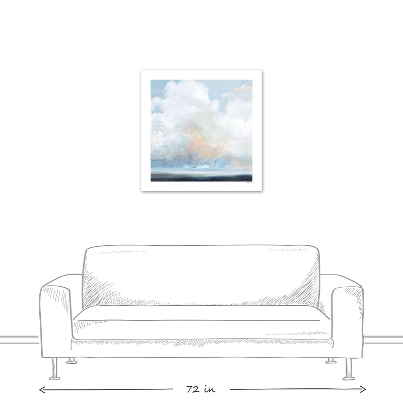 Painted Clouds 30" x 30" Canvas Wall Art