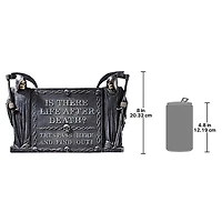 Design Toscano 12" Life After Death: No Trespassing Wall Sculpture