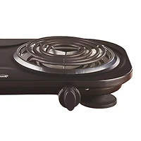 Brentwood Black 1,500 Watt Double Electric Burner