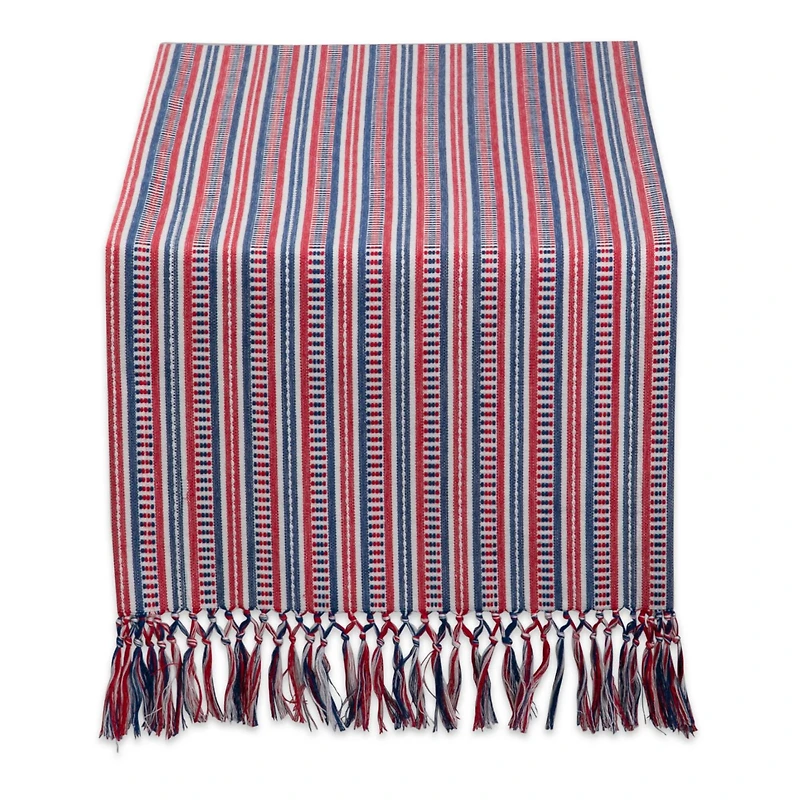 DII® 72" Red, White & Blue Stripe Table Runner