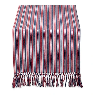 DII® 72" Red, White & Blue Stripe Table Runner