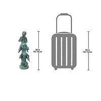 Design Toscano 30" Child's Play Stacked Children Spitting Bronze Statue