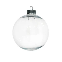 4 Pack 4" Clear DIY Plastic Ball Ornaments by Make Market®