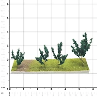 JTT Scenery Products Mini Dark Green Wire Foliage Branches, 60ct.