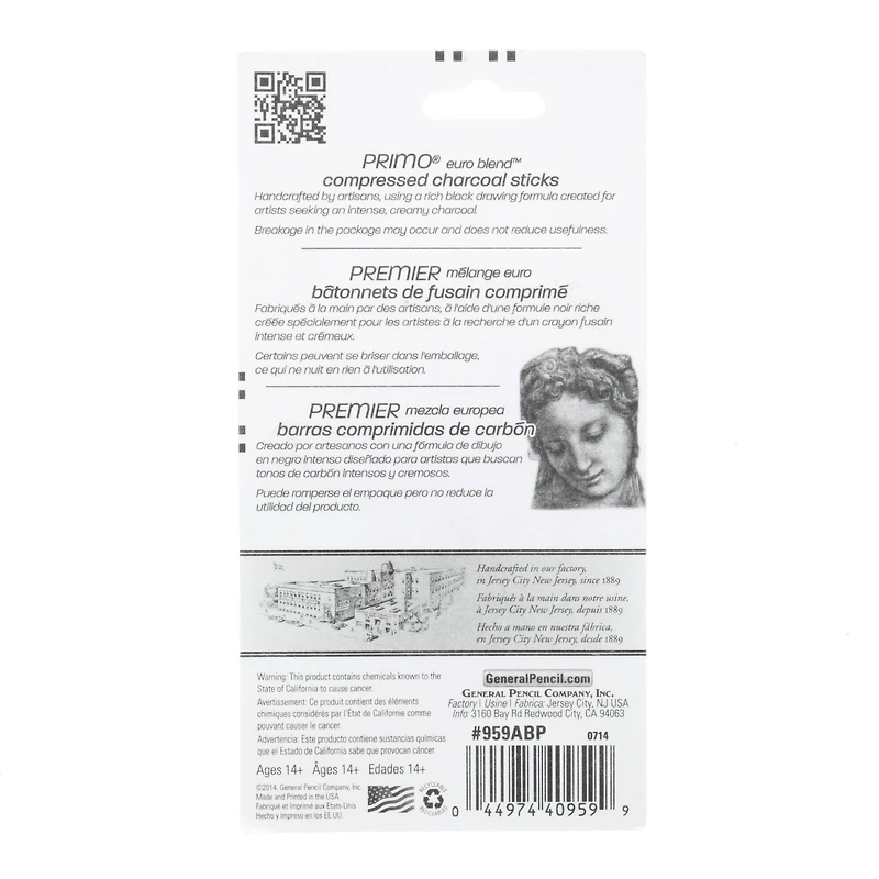 General's® PRIMO® Euro Blend™ Charcoal Sticks
