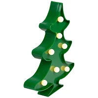 8.75" Green Christmas Tree Marquee Wall Sign