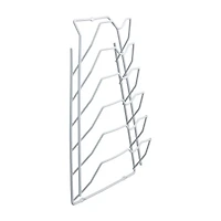 Organize It All White 6 Section Cabinet Door Lid Rack