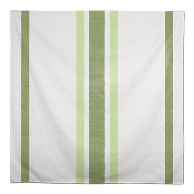 Green Market Stripes 1 58" x 58" Tablecloth