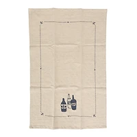 Hello Honey® Drink & Glass Bottles Linen & Cotton Blend Tea Towels, 4ct.