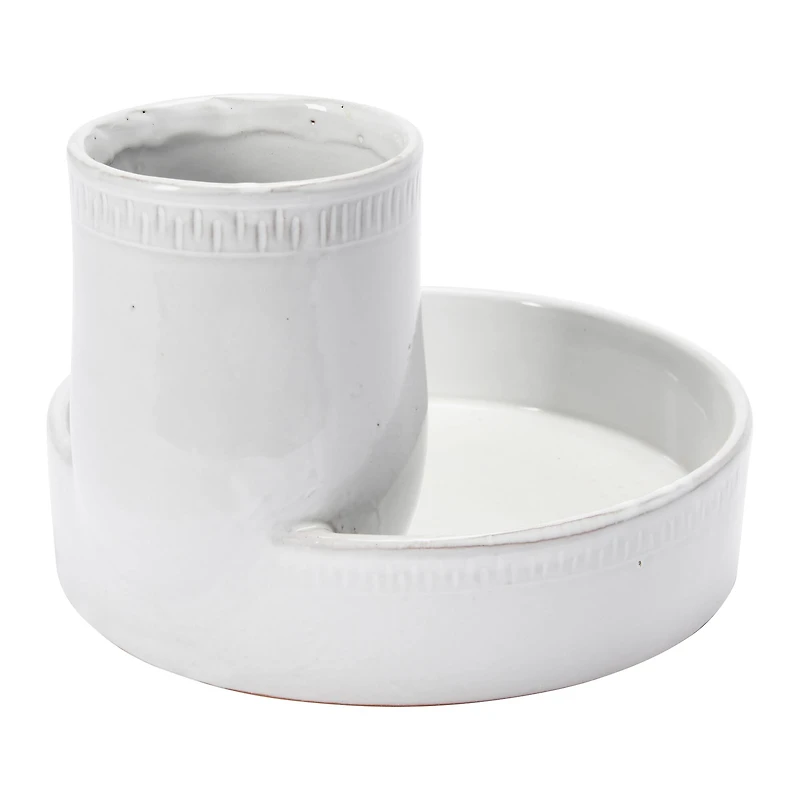 Hello Honey® 6.7" White Terra Cotta Tray